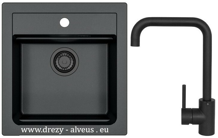 Alveus SET dřez Atrox 20 black edition + baterie Oz black edition